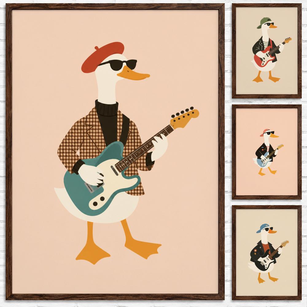 Baby Nursery Boy - Cool Rocker Duck Wall Art Baby