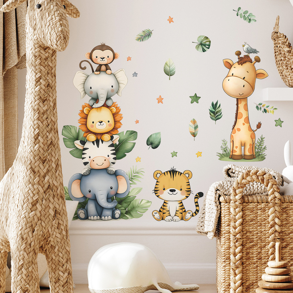 Boho Forest Animals Wall Stick - Baby Nursery Decor Girl 评论和价格