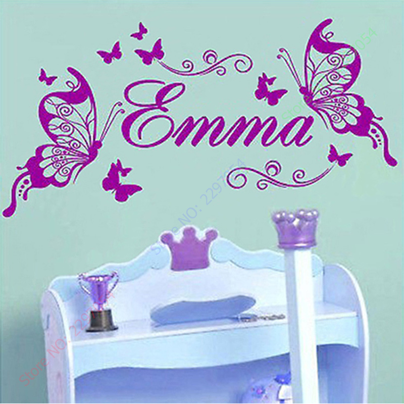 New Butterflies Personalized N - Baby Girl Nursery Quotes 评论和价格