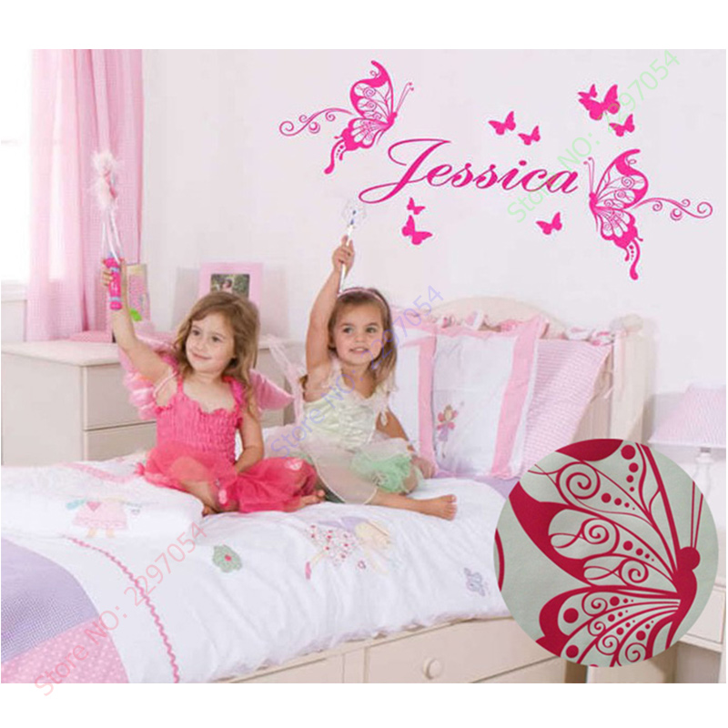 New Butterflies Personalized N - Baby Girl Nursery Quotes 评论和价格