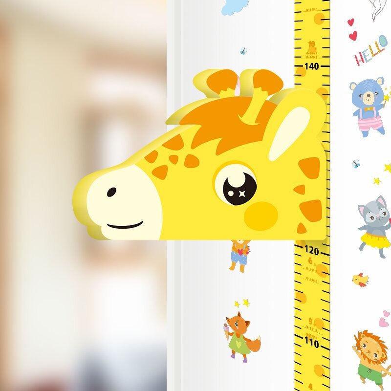Ruler Giraffe 3d Height Sticke - Baby Girl Nursery Quotes 评论和价格