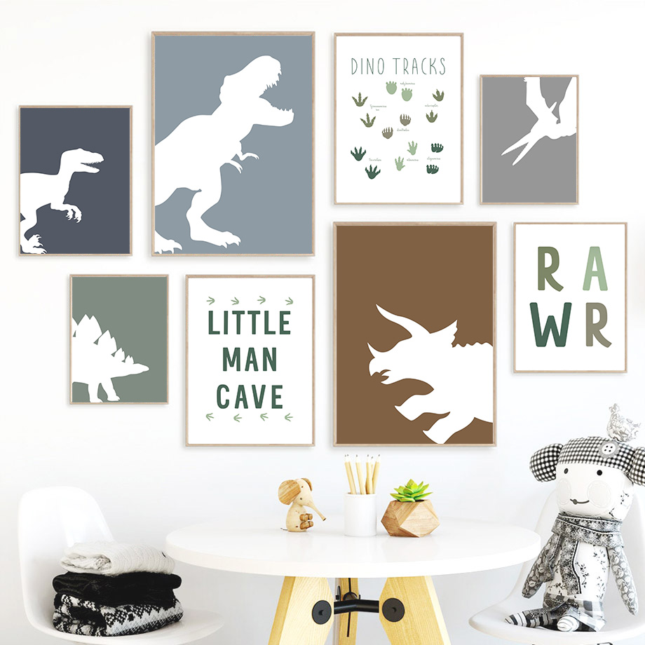Jurassic Dinosaur Tyrannosauru - Baby Girl Nursery Quotes 评论和价格
