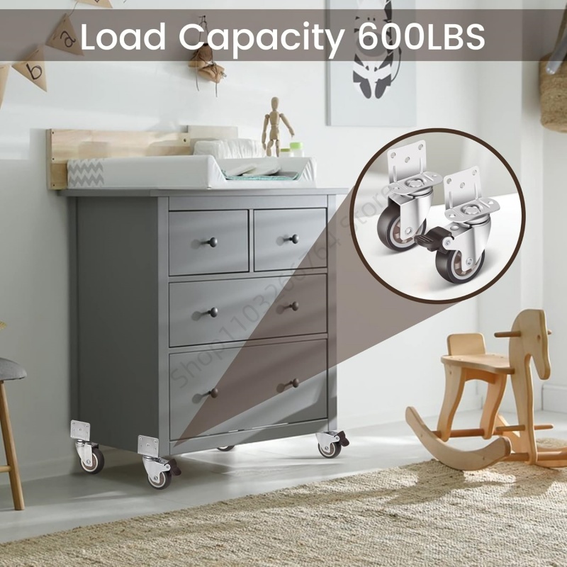 4Pcs L Type Heavy Duty Furnitu - Baby Nursery Trolley 评论和价格