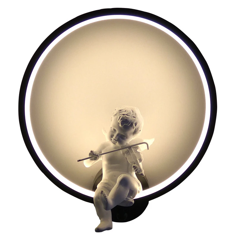 Nordic Warm Angel Wall Lamp Mo - Baby Nursery Wall Lights 评论和价格