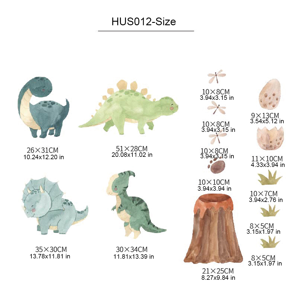 Dinosaur Wall Decals, Dino Alp - Baby Nursery Decor Girl 评论和价格