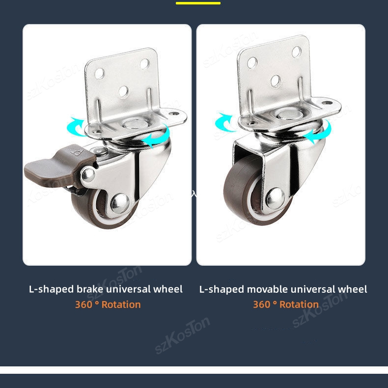 4pcs L-shaped Furniture Caster - Baby Nursery Trolley 评论和价格