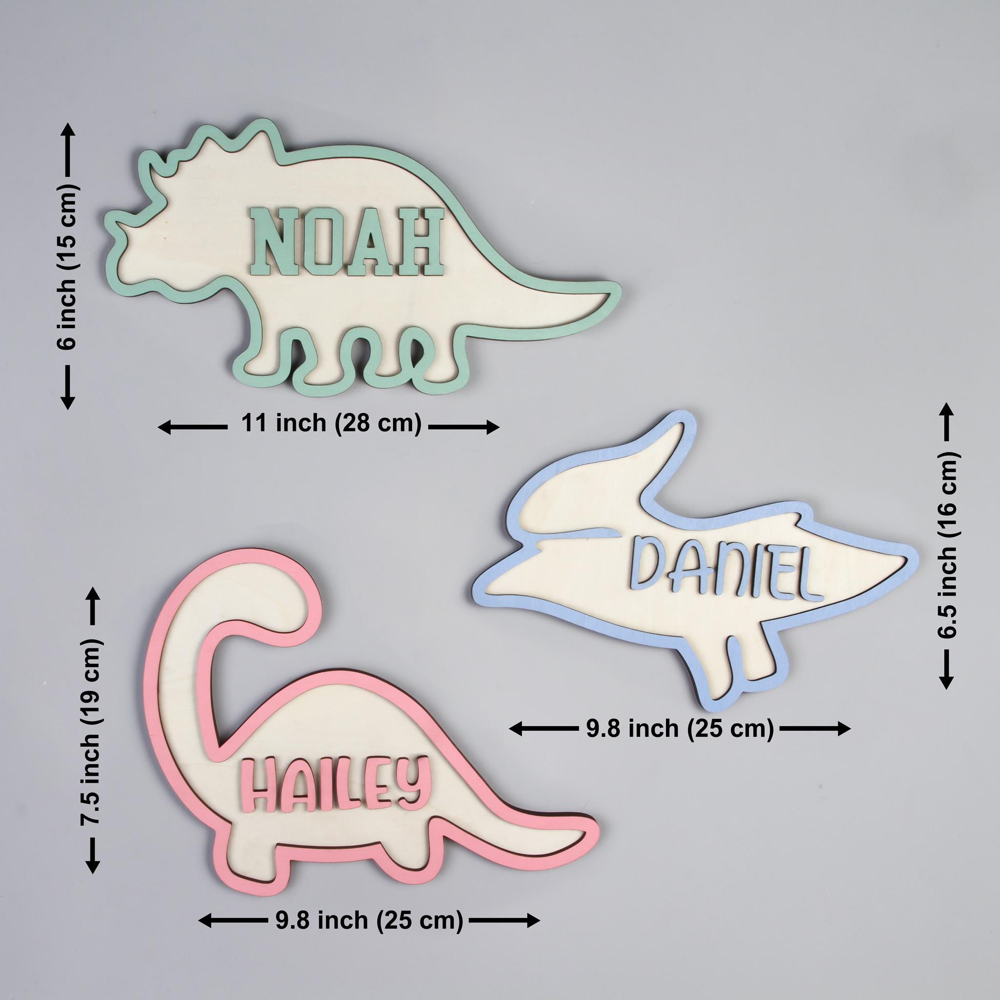Personalized Dinosaur Wooden N - Baby Nursery Decor Girl 评论和价格