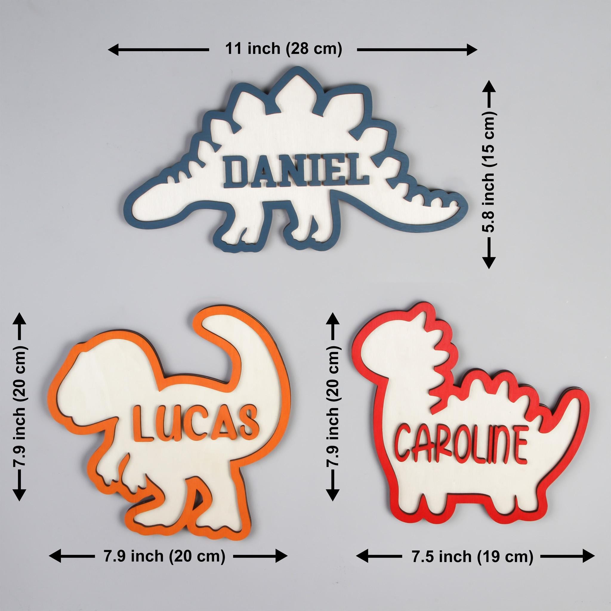 Personalized Dinosaur Wooden N - Baby Nursery Decor Girl 评论和价格