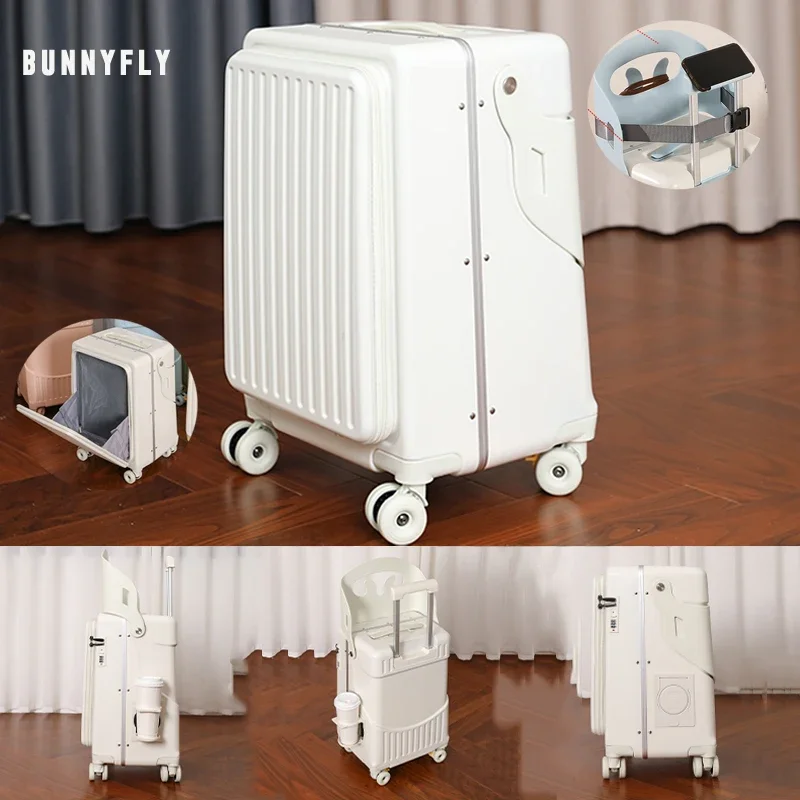 BunnyFly Kid Mom Suitcase with - Baby Nursery Trolley 评论和价格