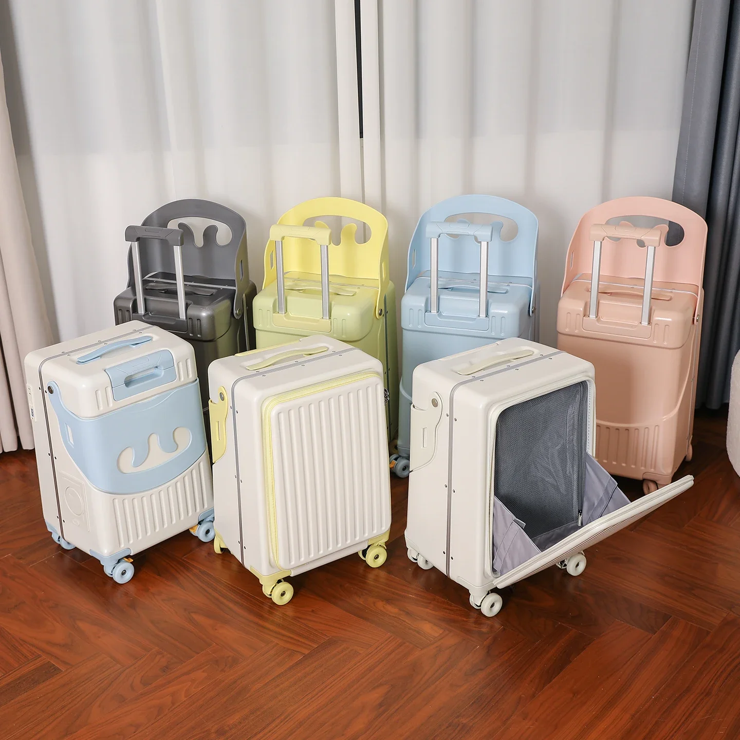 BunnyFly Kid Mom Suitcase with - Baby Nursery Trolley 评论和价格
