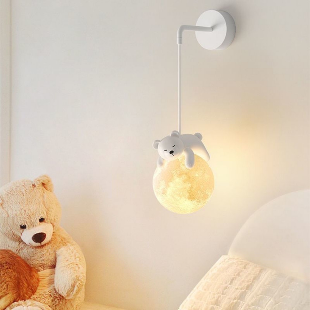 Cute Animal Wall Lamp White Ra - Baby Nursery Wall Lights 评论和价格