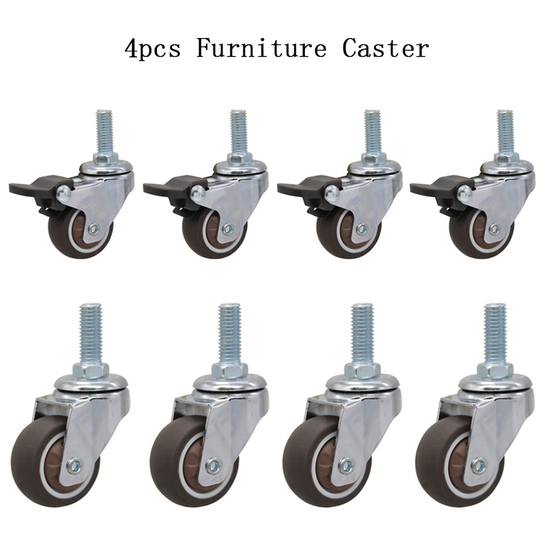 4pcs Furniture Casters Wheels  - Baby Nursery Trolley 评论和价格